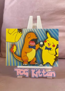 Pokemon Topps Series 3 Puzzle Card P06 of 6 (singing Pikachu) NM/M - TCGKITTEN - Image 1