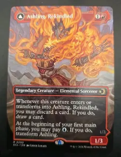 Ashling, Rekindled (Borderless) Lorwyn Eclipsed MTG Regular Near Mint - Image 1