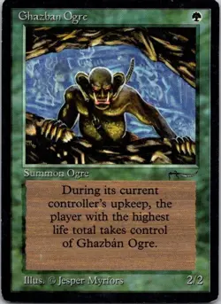 MTG Magic The Gathering Ghazban Ogre Arabian Nights Played See Scan B - Image 1