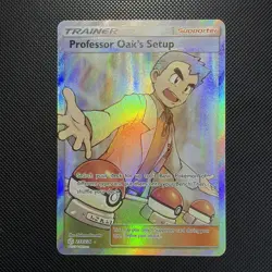 Pokemon Professors Oak's Setup 233/236 Cosmic Eclipse Full Art Trainer Rare - Image 1