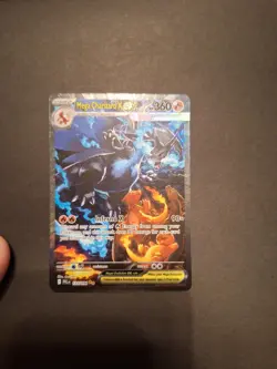 Mega Charizard EX 125/94 Full Art Phantasmal Flame Pokemon Card Mint Condition - Image 1