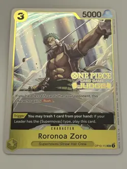 OnePiece TCG - Roronoa Zoro OP10-113 (Judge Pack Vol. 6) - Image 3