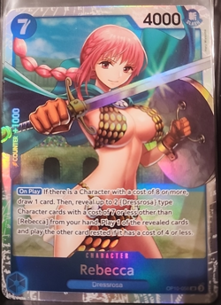 Rebecca SR OP10-058 Royal Blood One Piece CCG - English - Image 1