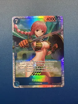 Rebecca Super Rare (SR) OP10-058 Royal Blood English Foil NM/M - Image 1