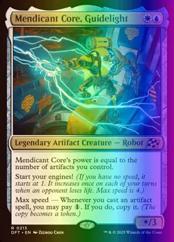 MTG Magic the Gathering Mendicant Core, Guidelight (213/579) Aetherdrift LP FOIL - Image 1