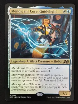 1x MTG Mendicant Core, Guidelight (Foil) - Aetherdrift (DFT) #213 - Magic - Image 1