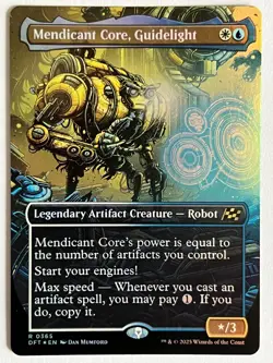 MTG FOIL Mendicant Core, Guidelight Borderless - Aetherdrift #365 - Image 1