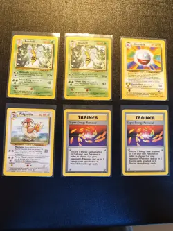 Pokemon Base Set Unlimited Lot Non Holo Rare Cards Beedrill Electrode Pidgeotto - Image 1