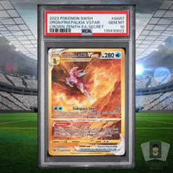 Origin Forme Palkia VSTAR 2023 Pokemon SWSH Crown Zenith #GG67/GG70 PSA 10 GEMMT - Image 1