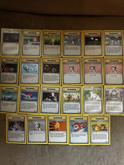 Vintage Pokemon Trainer Card Lot(23) - Base / WotC / Early EX - Common/Uncommon - Image 1