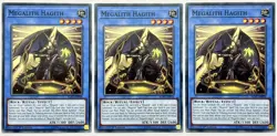 3 x IGAS-EN036 Megalith Hagith - Common 1st Edition LP/NM YuGiOh Cards - Image 1