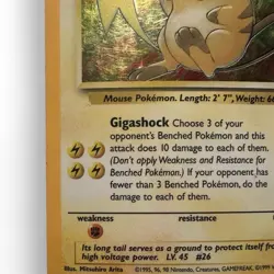 Raichu 1999 Fossil 14/62 Holo Rare 90 HP Vintage Pokemon TCG Card - Image 2