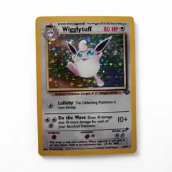 Wigglytuff 1999 Jungle 16/64 Holo Rare 80 HP Vintage Pokemon TCG Card - Image 1