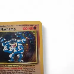 Machamp 1999 Base Set 8/102 1st Edition Holo Rare 100 HP Vintage Pokemon Card - Image 2