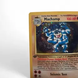 Machamp 1999 Base Set 8/102 1st Edition Holo Rare 100 HP Vintage Pokemon Card - Image 3