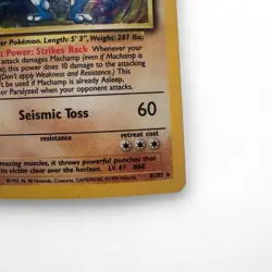 Machamp 1999 Base Set 8/102 1st Edition Holo Rare 100 HP Vintage Pokemon Card - Image 4