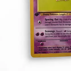 Slowpoke 1999 Fossil 55/62 1st Edition Regular 50 HP Common Pokemon Card - Image 2