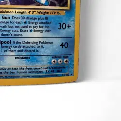 Poliwrath 1999 Base Set 13/102 Holo Rare 90 HP Vintage Pokemon TCG Card - Image 4