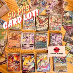 Pokemon TCG 50 Pcs. Bulk Card Lot • With Bonus RR+ Ultra Rare Card • Japanese - Image 1