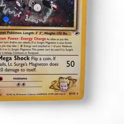 Lt. Surge's Magneton 2000 Gym Heroes 8/132 Holo Rare 70 HP Vintage Pokemon Card - Image 2