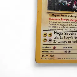 Lt. Surge's Magneton 2000 Gym Heroes 8/132 Holo Rare 70 HP Vintage Pokemon Card - Image 3