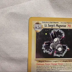 Lt. Surge's Magneton 2000 Gym Heroes 8/132 Holo Rare 70 HP Vintage Pokemon Card - Image 5
