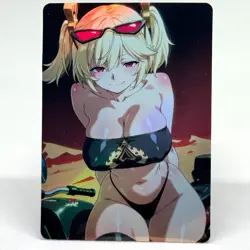Zenless Zone Zero Burnice White Goddess Anime Waifu ACG Foil Card - Image 1