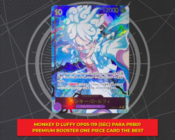 Monkey D Luffy OP05-119 (SEC) Para PRB01 Premium Booster ONE PIECE Card The Best - Image 1