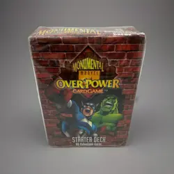Monumental Marvel OverPower Game Starter Deck w/65 random Collectable Cards CCG - Image 1