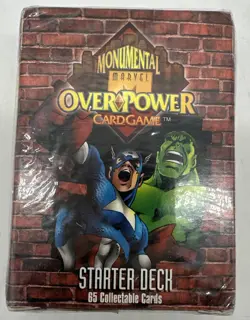 Monumental Marvel OverPower Game Starter Deck w/65 random Collectable Cards CCG - Image 2
