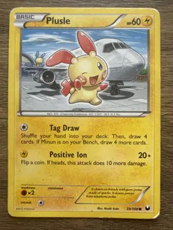 Pokemon PLUSLE 39/108 Dark Explorers Non-Holo Common Card LP - Image 1