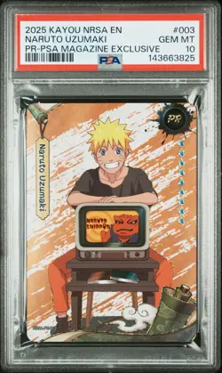Kayou Naruto Uzumaki Promo Card Magazine Exclusive PSA 10 First Ever Graded #003 - Image 1