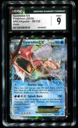 CGC 9 Gyarados EX Breakpoint 2016 Pokemon Card #26 - Image 1