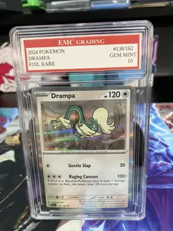 DRAMPA 138/162 RARE FOIL Pokemon 2024 Card GRADED 10 MINT TCG CCG - Image 1