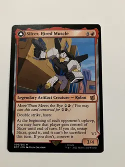 Slicer, Hired Muscle (# 6) MTG Universes Beyond: Transformers - Regular - NM - Image 1