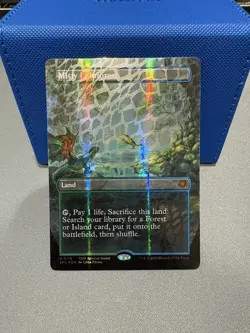 Misty Rainforest (Borderless) (Dragonscale Foil) Special Guests Foil - Image 1