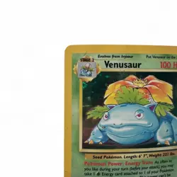 Venusaur 1999 Base Set 2 018/130 Holo Rare 100 HP Vintage Pokemon Card - Image 2