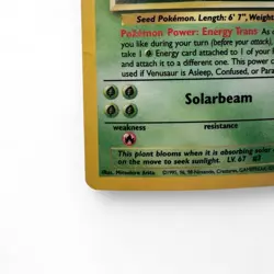 Venusaur 1999 Base Set 2 018/130 Holo Rare 100 HP Vintage Pokemon Card - Image 4