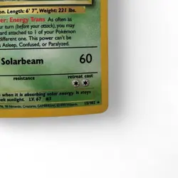 Venusaur 1999 Base Set 2 018/130 Holo Rare 100 HP Vintage Pokemon Card - Image 5