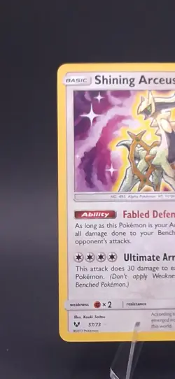 Shining Arceus 57/73 - Shining Legends - Shiny Holo Rare - POKEMON TCG - NM - Image 4