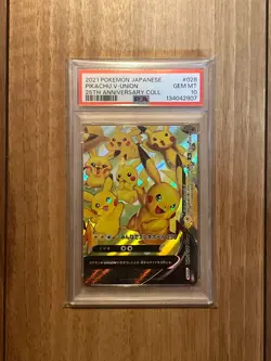 PSA 10 9 Sequential Set Pokemon Japanese Pikachu V-UNION 25th Anniversary RRR - Image 5