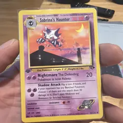 TcG Pokemon Gym Challenge Sabrina's Haunter 1st Edition #55/132 Uncommon LP/NM - Image 1