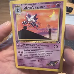 TcG Pokemon Gym Challenge Sabrina's Haunter 1st Edition #55/132 Uncommon LP/NM - Image 2