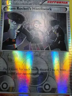 HP Team Rocket's Handiwork 112/124 Fates Collide Reverse Holo Pokemon - Image 5