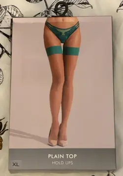 Ann Summers - PLAIN TOP HOLD UP - Stocking Sizes XLARGE - 20-22 -New Box - Image 1