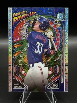 2024 Bowman Chrome Prospects Power-Up Mojo Refractor Walker Jenkins #PP-1 Twins - Image 1