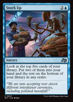 Stock Up + DFT, Aetherdrift, 67, Mint, Foil MTG - Image 1
