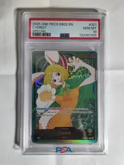 One Piece CCG Carrot SP Leader Gold English From Eb02 Pop 7 - Image 1