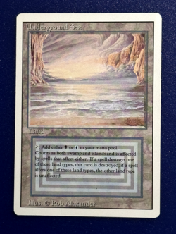 Magic: The Gathering • Underground Sea • Revised (3rd Ed 1994) • Rare • EX - Image 1