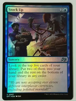 Stock Up (Foil #0047) - NM Near Mint - DFT Aetherdrift #47 - MTG Magic - Image 1
